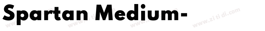 Spartan Medium字体转换